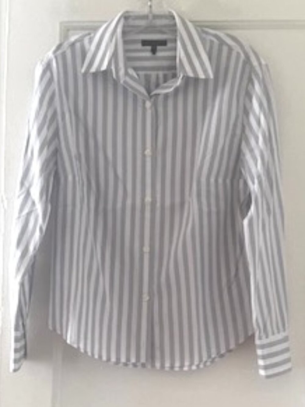 Rag and Bone Grey & White Monty Stripe Shirt